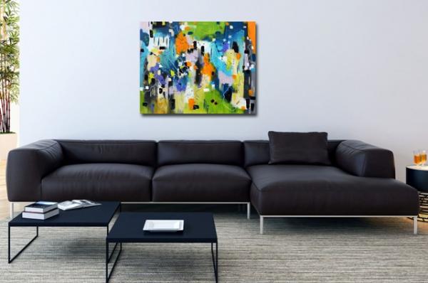abstract expressive painting buy single item - 1406